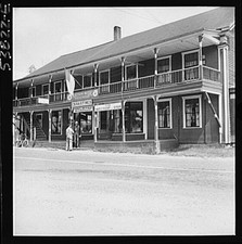 West Danville Vermont 1900s Shastins General Store Porch-Framed Building picture