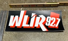 WLIR 92.7 Bumper Sticker 3-½ X 7-½ New Vinyl Outdoor Matt Finish WDRE picture