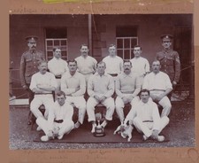 Vintage British photo - 1909 Cricket winners - Spiffy, mustached - Gay interest picture