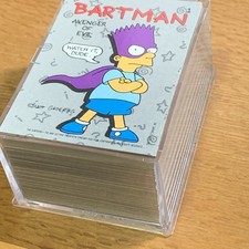 1990 Topps The Simpsons 22 Card Sticker Set+88 Card Base Set BARTMAN ROOKIE BART picture