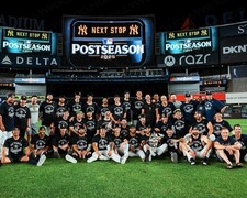 NEW YORK YANKEES 2025 AMERICAN LEAGUE WILD CARD TEAM 8x10 PHOTO #1 WM picture