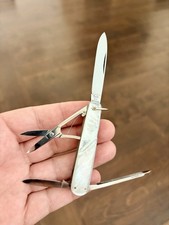 Vintage/Excellent - Hen & Rooster Mother of Pearl & Bail Gentleman Pocket Knife picture