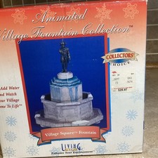Vintage Living In Style  village Working Water fountain - New In Box picture