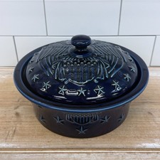 Longaberger Casserole Dish Blue American Eagle Vintage 2002 picture