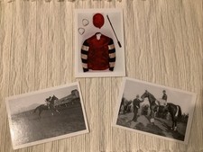 Australia V Melbourne Museum Phar Lap 3 postcards,  Bill Elliot. Tommy Woodcock picture