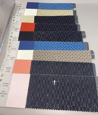 9 Vtg 1957 LINCOLN PREMIERE Upholstery Dealer Showroom Leather/Fabric Samples picture
