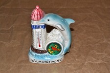 Vintage Wilmington NC Souvenir Ceramic Dolphin Thermometer picture