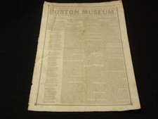 1851 MAY 17 BOSTON MUSEUM NEWSPAPER - HENRY W. LONGFELLOW - JOHNSON - NP 9024 picture