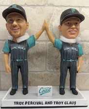 Long Beach Coast Bobblehead Troy Percival  Troy Glaus Former Angels Baseball NEW picture