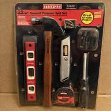 Sears Craftsman USA NOS 22pc Homeowners Tool Set Lot Hammer Level 34201 Tape Msr picture