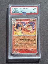 PSA 9 FLAREON 136/165 - SCARLET & VIOLET 151 REVERSE HOLO RARE ENGLISH - MINT picture