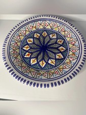 Estate Find Hand Painted Ceramic Plate 9.5