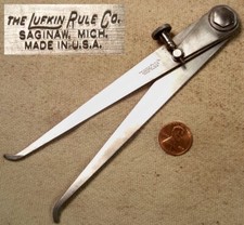 Lufkin No 22 6 Inch Screw Adjust Inside Caliper Good Shape Working Tool READ picture