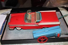 VTG Tin LITHO Toy FORD FAIRLANE 500 SKYLINER REMOTE CONTROL CAR JAPAN YACHIO? picture
