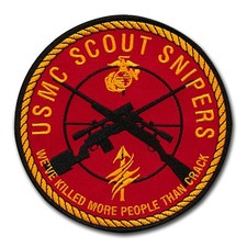 USMC Scout Sniper Embroidered Five Inch Patch (2024) - 5