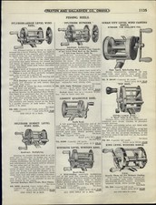 1927 PAPER AD Fishing Reel Pflueger Akron Supreme Summit Liberty  picture