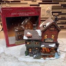 Vtg Santa's Workbench Towne Series Ludgate Hill Mill 517-0741 Lighted Building picture