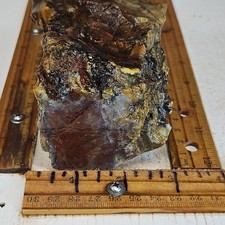 Sumatra agate rough. Beautiful red and gold color pattern 1LB 12.1OZ. picture