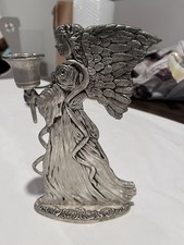 Godinger Silver Art Co. vintage cherub/angel candle holder  picture