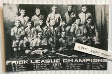 1913 FRICK BASEBALL LEAGUE CHAMPION STANDARD PA COAL MINE COKE OVEN NEW POSTCARD picture