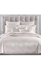 Hotel Collection Channels King Comforter ONLY , White Pearls Stripe- Luxury, New picture