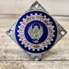 Vintage Automobile Club Venezia Italy Enamel Plaque Badge Venice Lion St. Mark A picture