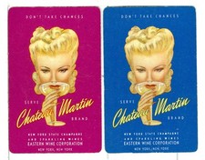 Two Single Vintage Playing Cards 
