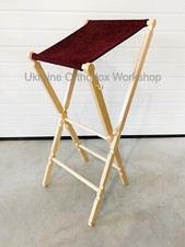 Portable Church Lectern Anologion Wooden Icon Stand with Hook for Incense 47.63