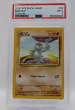 2000, Machop, #52, Pokemon Game, Italian, PSA 9 picture