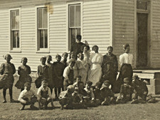 Rppc Postcard Photo Barker Schoolhouse N. Loup Valley County NE Vesta Thorngate* picture