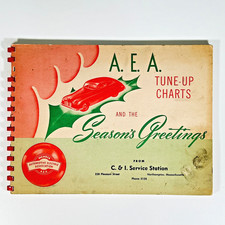 Vtg 1947 AEA Tune-Up Charts Booklet Buick Cadillac Dodge Plymouth Gas Station picture