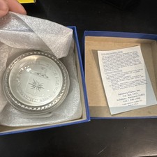 CIA Central Intelligence Agency Silver Salisbury Paper Weight Paperweight Pewter picture