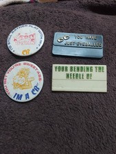 CB Radio You Have Just Eyeballed badges vintage 1980s Plus  Free Others Nice  picture