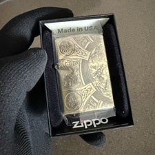 Zippo Four Horseman 4 Sided Windproof Rare Lighter With Box picture