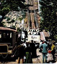 1908 Mt Lowe Incline Pacific Electric Ry California Postcard M Rieder Germany picture