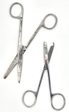 Vintage Pakistan Of 2 Stainless Steel Scissors- Sharp/Blunt Surgical Spencer picture