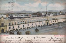 Palacio Nacional Mexico City Postcard 1906 Undivided Back Color View #586 picture