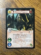 2006 FANTASY FLIGHT GAME OF THRONES TCG IRON THRONE EDITION DAENERYS TARGARYEN picture