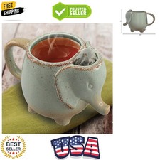 Ceramic 15oz Elephant Tea Mug Green picture