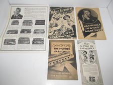 Vintage How To Play The Hohner Harmonica instruction Books & Sales Brochure picture