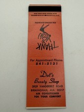 Vintage Dot's Beauty Shop Birmingham AL Matchbook Diamond Match Co. picture