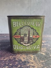 100 YEAR OLD TIME CAPSULE? SEALED Belleview Olive Oil Tin - Rare NYC History picture