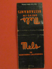 Mels Drive-In Restaurants Matchbook Cover / Northern California - Front Striker picture