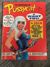 THE ADVENTURES OF PUSSYCAT #1 Comic Magazine Bill Everett Marvel Comics 1968 picture