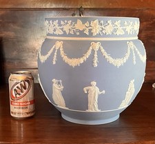 Wedgwood Jasperware Dipped Blue Large 10 1/2 Inch Jardinere picture