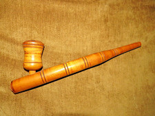 1950s MT. VERNON VA. GEORGE WASHINGTON TURNED WOOD TOBACCO SMOKING PIPE SOUVENIR picture