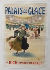 Poster by Albert Guillaume (1873-1942) Palais de Glace au Parc Chambrun MX204 picture
