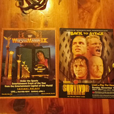 WWF WrestleMania IX- Survivor Series Original Print ads Bret Hart vintage WWE  picture