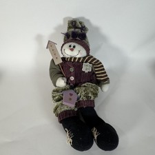 Large Snowman Doll Feed the Birds 20