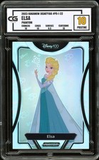 2023 Kakawow Phantom Disney 100 #22 SILVER REFRACTOR Elsa Frozen CG 10 PRISTINE picture